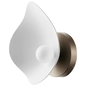 valerie_objects Wandleuchten-Nuura Florii 1 Wandleuchte, dunkles Bronze - weiß