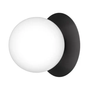 Nuura Außenbeleuchtung | Außenleuchten^Liila 1 Outdoor Wand-/Deckenleuchte, Schwarz - Opalweiß