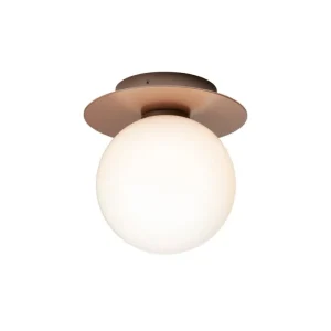 Nuura Außenbeleuchtung | Außenleuchten^Liila 1 Outdoor Wand-/Deckenleuchte, Dunkelbronze - Opalweiß