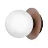 Muuto Wandleuchten | Deckenleuchten-Nuura Liila 1 Wand-/Deckenleuchte, klein, dunkles Bronze - Opal