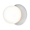 u00d6rsju00f6 Wandleuchten | Deckenleuchten-Nuura Liila 1 Wand-/Deckenleuchte, klein, Silber - Opal