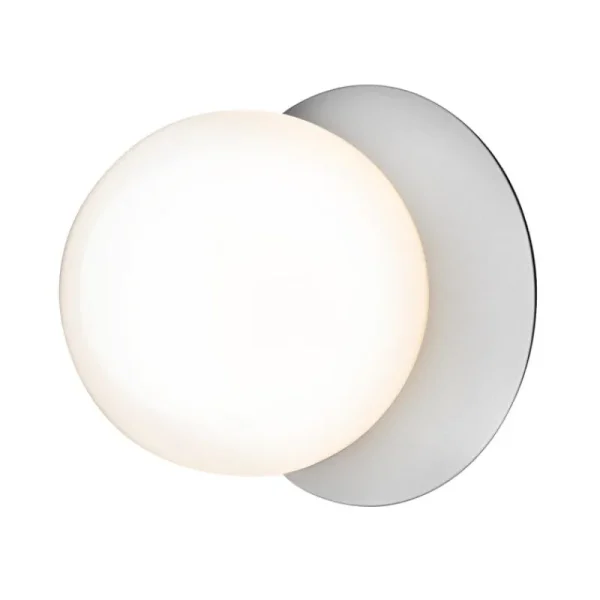 u00d6rsju00f6 Wandleuchten | Deckenleuchten-Nuura Liila 1 Wand-/Deckenleuchte, klein, Silber - Opal