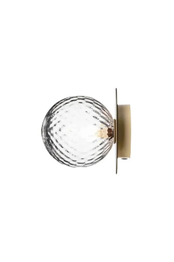 &Tradition Wandleuchten | Deckenleuchten-Nuura Liila 1 Wand-/Deckenleuchte, klein, Nordic Gold – klare Optik