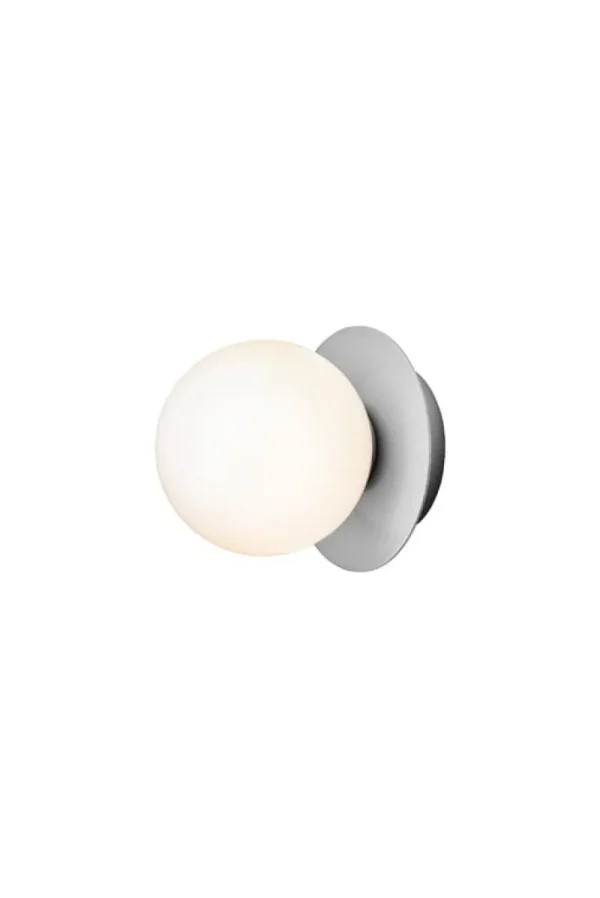 u00d6rsju00f6 Wandleuchten | Deckenleuchten-Nuura Liila 1 Wand-/Deckenleuchte, klein, Silber - Opal