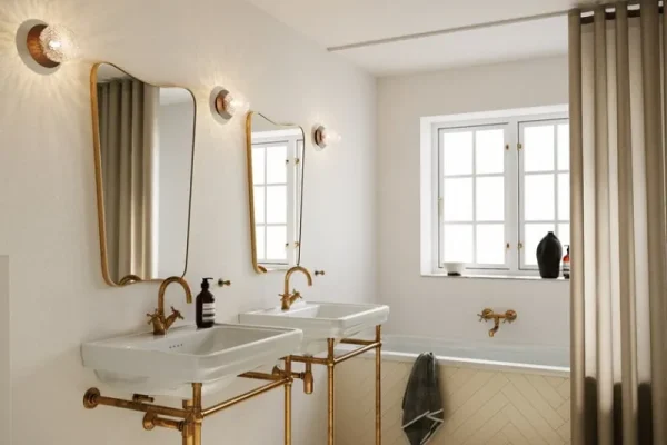 u00d6rsju00f6 Wandleuchten | Deckenleuchten-Nuura Liila 1 Wand-/Deckenleuchte, klein, dunkles Bronze - Optik klar
