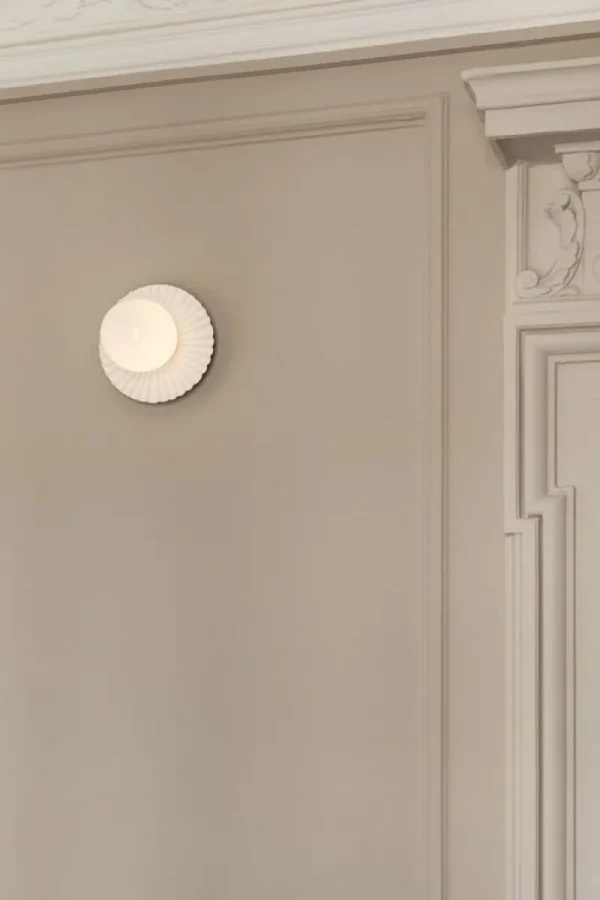Marset Wandleuchten | Deckenleuchten-Nuura Liila Muuse Wand-/Deckenleuchte, klein, Weiß - Opalweiß
