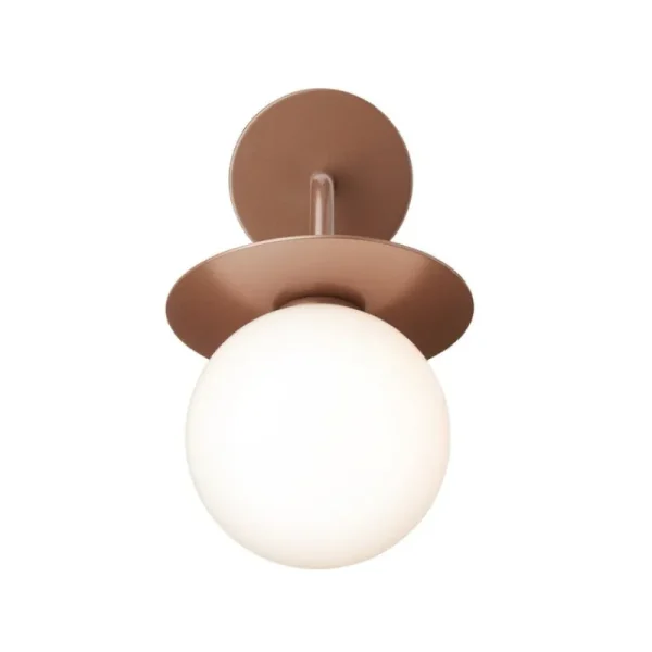 Nuura Außenbeleuchtung | Außenleuchten^Liila Outdoor Wandleuchte, Dunkelbronze - Opalweiß