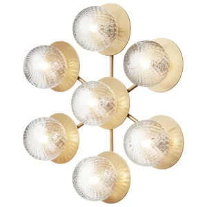 Nuura Wandleuchten | Deckenleuchten-Liila Star Wand-/Deckenleuchte, Nordic Gold - Klarglas