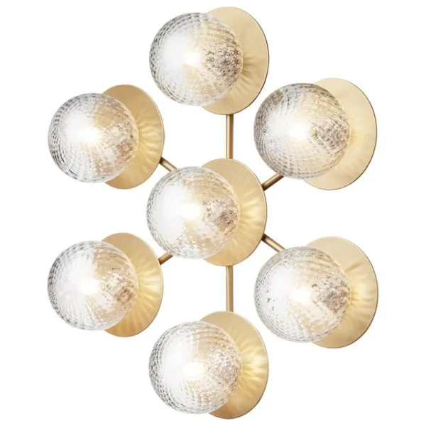 Nuura Wandleuchten | Deckenleuchten-Liila Star Wand-/Deckenleuchte, Nordic Gold - Klarglas