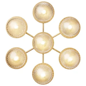 Nuura Wandleuchten | Deckenleuchten-Liila Star Wand-/Deckenleuchte, Nordic Gold - Klarglas