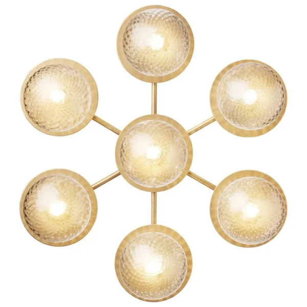 Nuura Wandleuchten | Deckenleuchten-Liila Star Wand-/Deckenleuchte, Nordic Gold - Klarglas