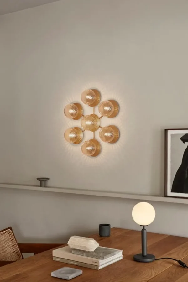 Nuura Wandleuchten | Deckenleuchten-Liila Star Wand-/Deckenleuchte, Nordic Gold - Klarglas