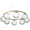 Louis Poulsen Deckenleuchten-Nuura Miira 8 Circular Pendelleuchte, Messing – klar