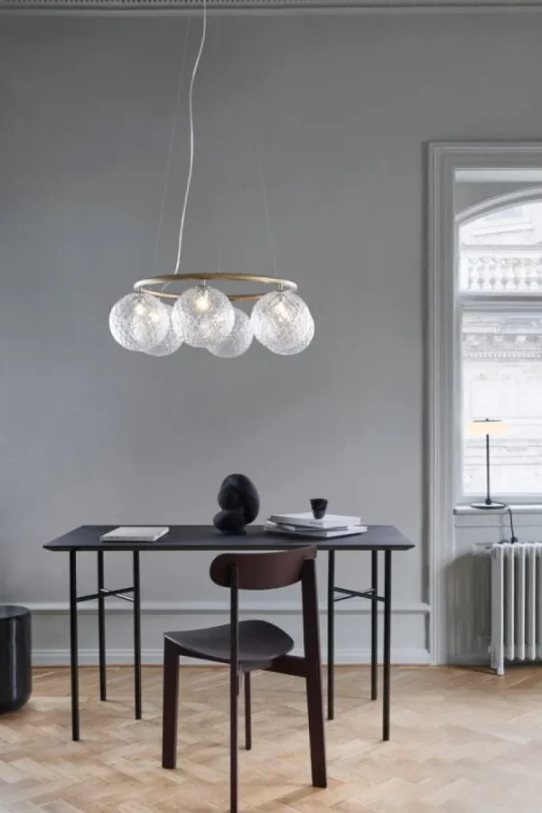 Louis Poulsen Deckenleuchten-Nuura Miira 6 Circular Pendelleuchte, Messing – klar