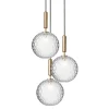 Louis Poulsen Deckenleuchten-Nuura Miira 3 Pendelleuchte, groß, Messing – klar