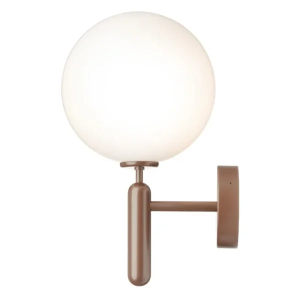 Nuura Außenbeleuchtung | Außenleuchten^Miira Outdoor Wandleuchte, Dunkelbronze - Opalweiß