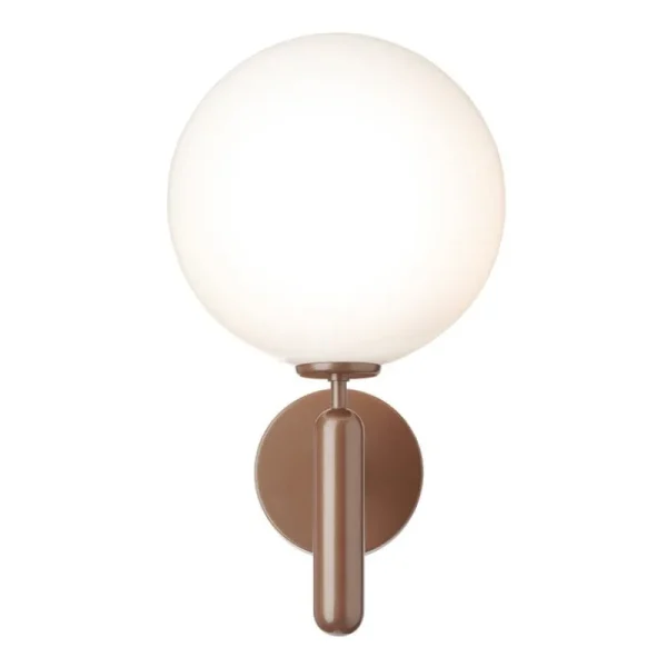 Nuura Außenbeleuchtung | Außenleuchten^Miira Outdoor Wandleuchte, Dunkelbronze - Opalweiß