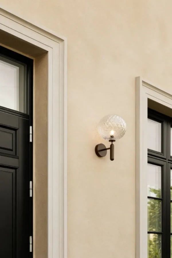 Nuura Außenbeleuchtung | Außenleuchten^Miira Outdoor Wandleuchte, Dunkelbronze - Klar