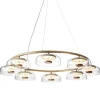 Astep Deckenleuchten-Nuura Pendelleuchte Blossi 8, Nordic Gold – klar