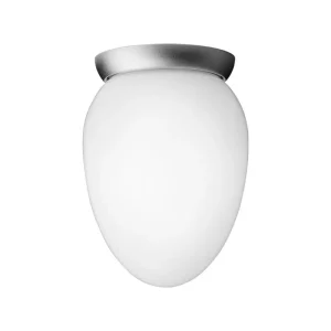 Nuura Deckenleuchten-Rizzatto 171 Deckenleuchte, satiniertes Silber - Opalweiß