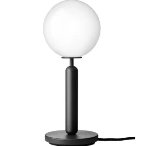 New Works Tischlampen-Nuura Tischleuchte Miira, steingrau – opal