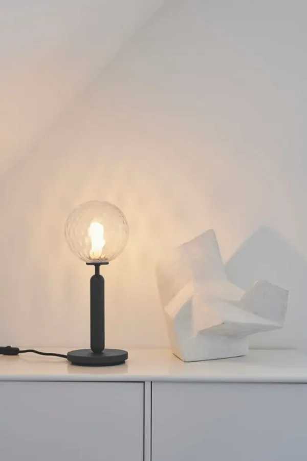 Nuura Tischlampen-Tischleuchte Miira, steingrau – klar
