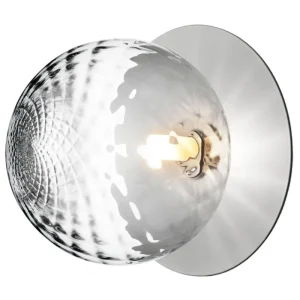 Anglepoise Wandleuchten | Deckenleuchten-Nuura Wand-/Deckenleuchte Liila 1, groß, silberfarben – klar