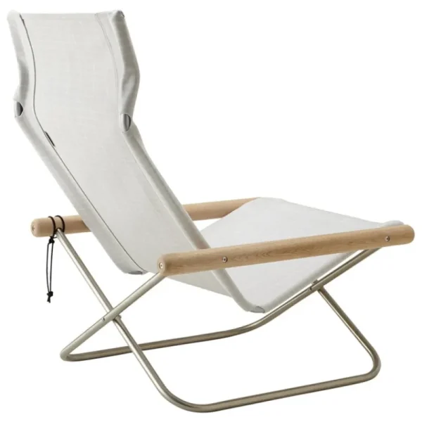 Ornu00e4s Sitzgelegenheiten-Nychair X Nychair X Shikiri Loungesessel, Eiche geseift - Hellgrau Koshi