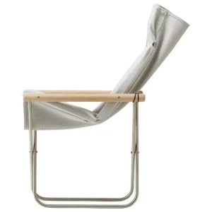 Ornu00e4s Sitzgelegenheiten-Nychair X Nychair X Shikiri Loungesessel, Eiche geseift - Hellgrau Koshi