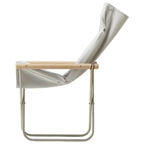 Ornu00e4s Sitzgelegenheiten-Nychair X Nychair X Shikiri Loungesessel, Eiche geseift - Hellgrau Koshi