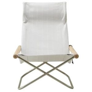 Ornu00e4s Sitzgelegenheiten-Nychair X Nychair X Shikiri Loungesessel, Eiche geseift - Hellgrau Koshi