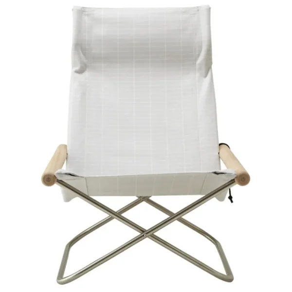 Ornu00e4s Sitzgelegenheiten-Nychair X Nychair X Shikiri Loungesessel, Eiche geseift - Hellgrau Koshi