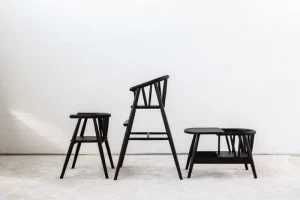 Kinder Oaklings Möbel Für Das Kinderzimmer^Saga Hochstuhl, schwarz gebeizte Eiche