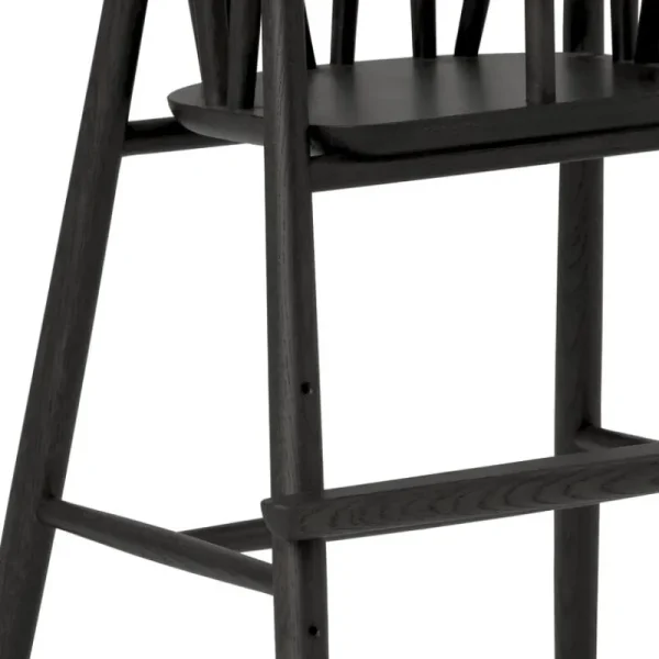 Kinder Oaklings Möbel Für Das Kinderzimmer^Saga Hochstuhl, schwarz gebeizte Eiche