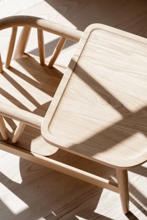 Kinder Oaklings Möbel Für Das Kinderzimmer^Smilla Kleinkinderstuhl mit Tablett, Eiche