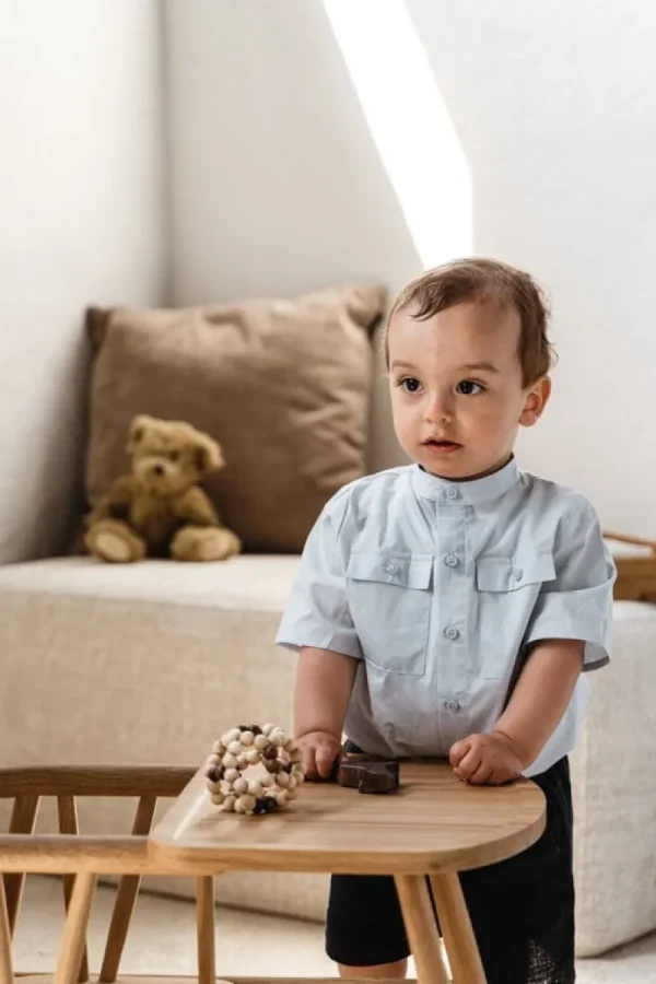 Kinder Oaklings Möbel Für Das Kinderzimmer^Smilla Kleinkinderstuhl mit Tablett, Eiche
