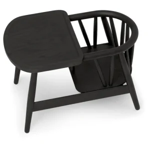Kinder Oaklings Möbel Für Das Kinderzimmer^Smilla Kleinkinderstuhl mit Tablett, schwarz gebeizte Eiche