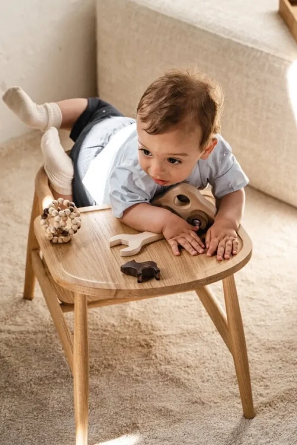 Kinder Oaklings Möbel Für Das Kinderzimmer^Smilla Kleinkinderstuhl mit Tablett, Eiche