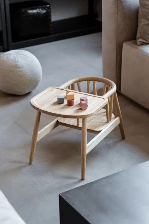 Kinder Oaklings Möbel Für Das Kinderzimmer^Smilla Kleinkinderstuhl mit Tablett, Eiche