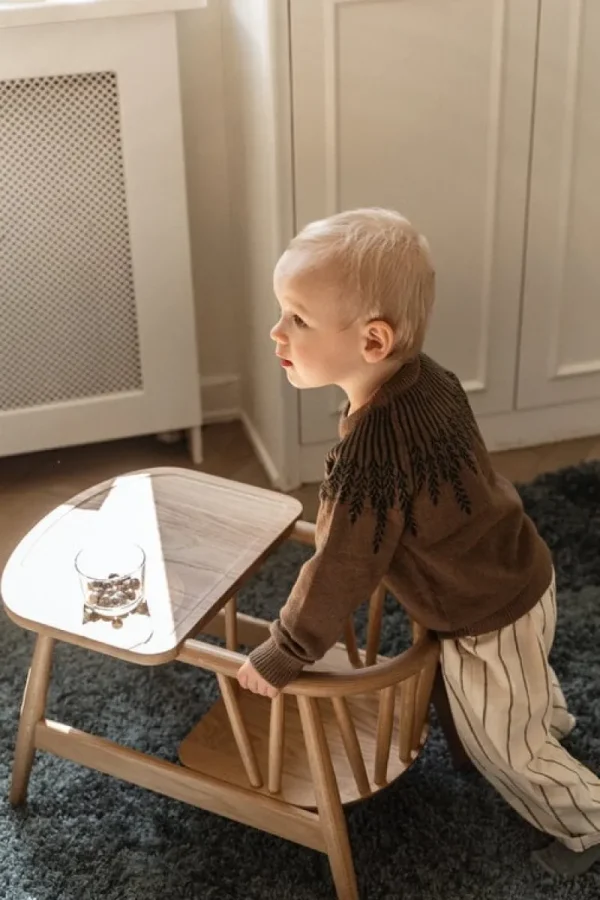 Kinder Oaklings Möbel Für Das Kinderzimmer^Smilla Kleinkinderstuhl mit Tablett, Eiche