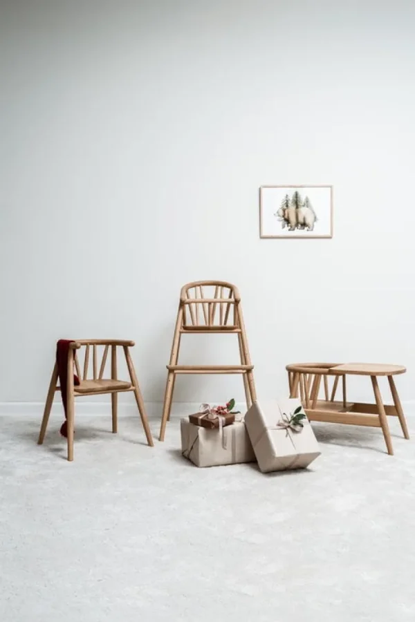 Kinder Oaklings Möbel Für Das Kinderzimmer^Smilla Kleinkinderstuhl mit Tablett, Eiche