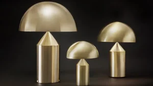 Foscarini Tischlampen-Oluce Tischleuchte Atollo 238, gold