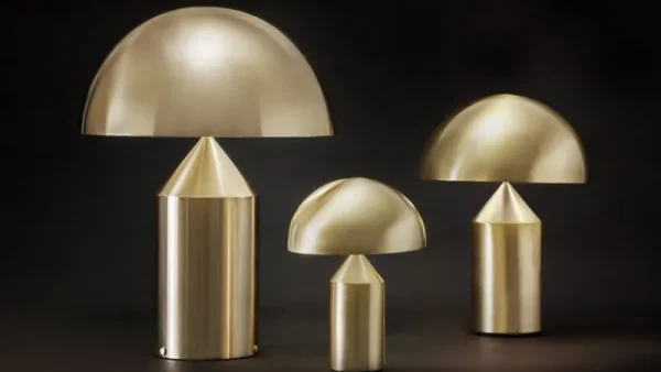 Foscarini Tischlampen-Oluce Tischleuchte Atollo 238, gold