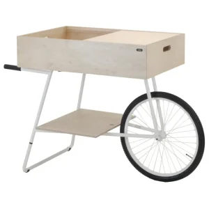 OOJA displays Präsentationsmöbel^K001 Wagen, Birke – Weiß