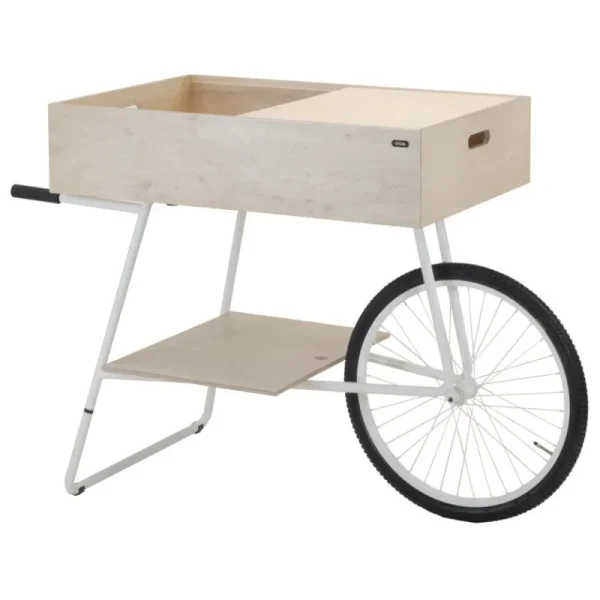 OOJA displays Präsentationsmöbel^K001 Wagen, Birke – Weiß