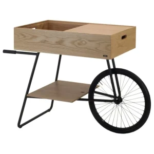 OOJA displays Präsentationsmöbel^K001 Wagen, Eiche – Schwarz