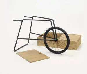 OOJA displays Präsentationsmöbel^K001 Wagen, Eiche – Schwarz
