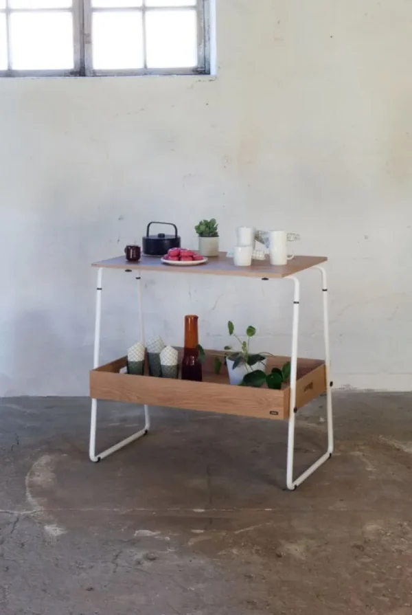 OOJA displays Präsentationsmöbel^P001 Theke, Eiche – Weiß