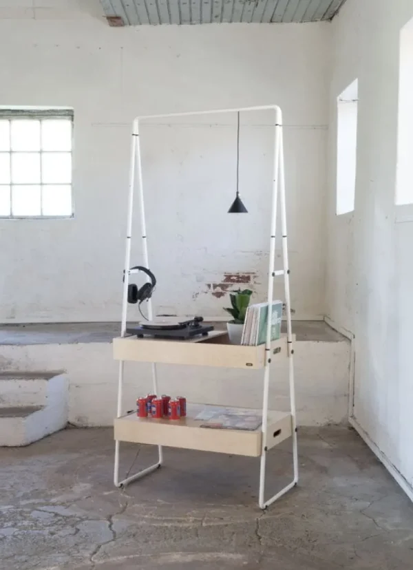 OOJA displays Präsentationsmöbel^T001 Theke, Birke – Weiß