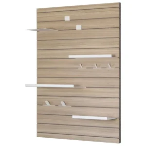 OOJA displays Präsentationsmöbel | Regale^W001 Wanddisplay, Eiche – Grau